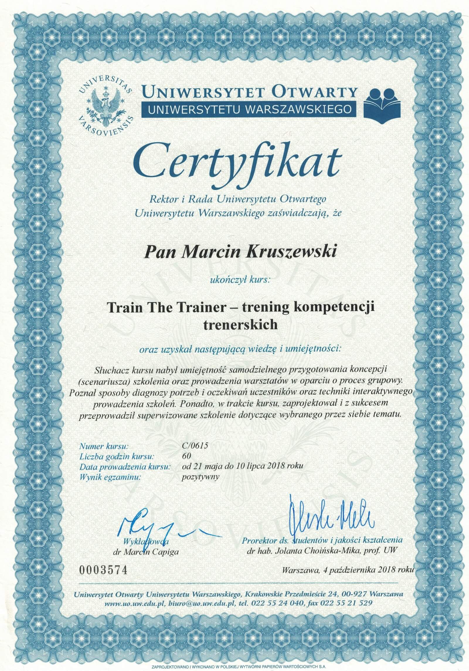 Kompetencje trenerskie