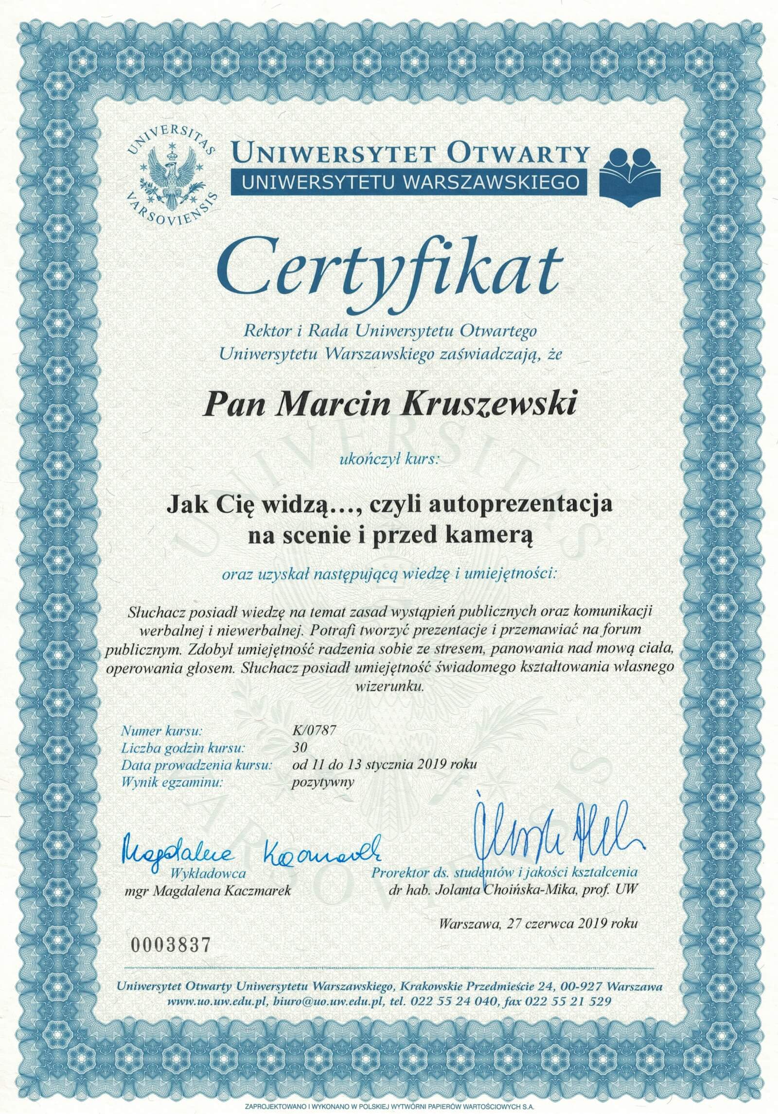 Autoprezentacja na scenie